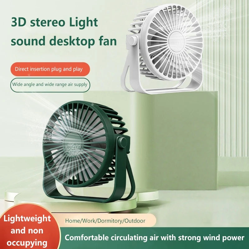 Mini USB Adjustable Desktop Fan