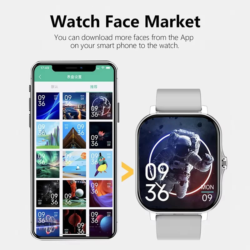 Lenovo 1.83" Fitness Smartwatch