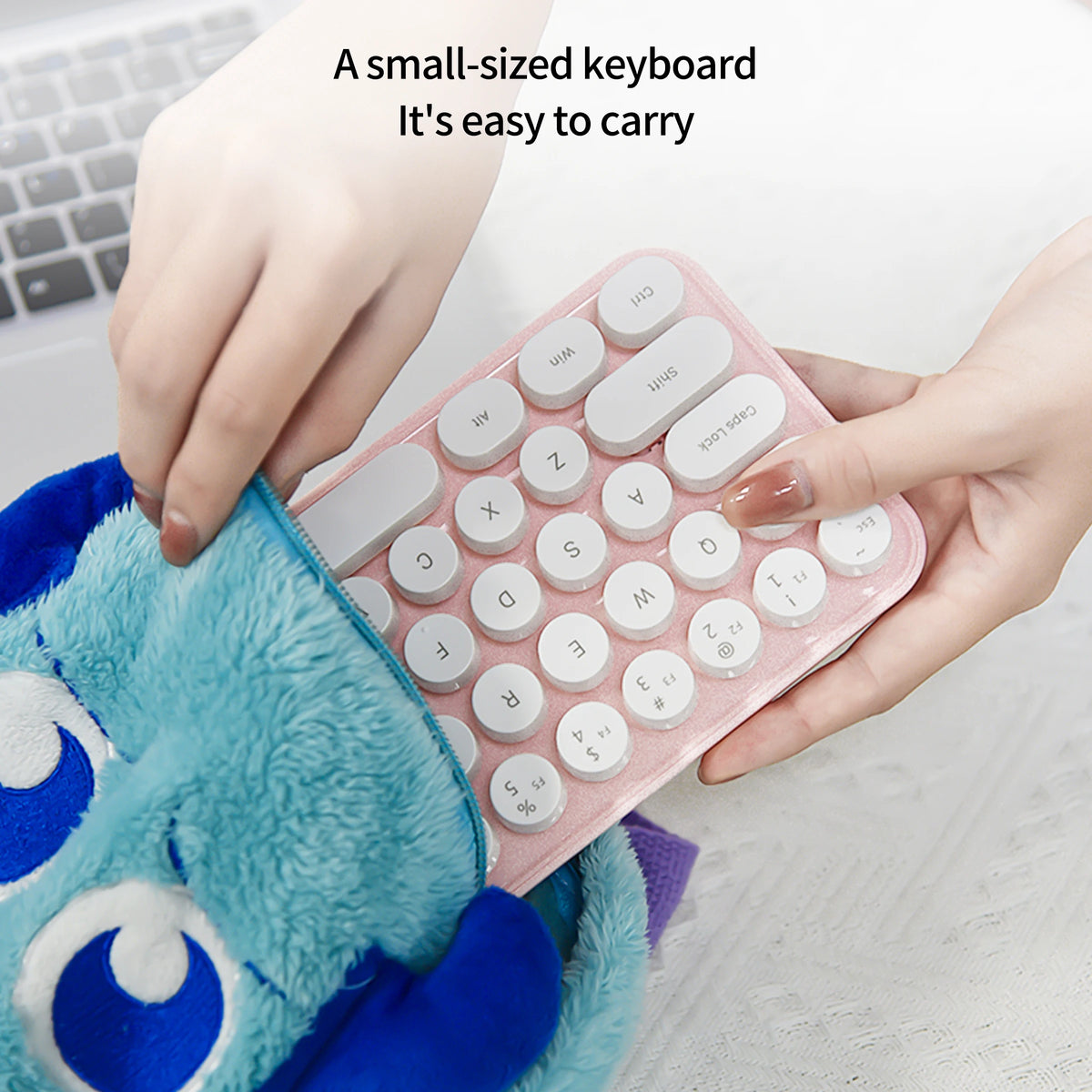 MOFII Pink 75% Wireless Keyboard Combo