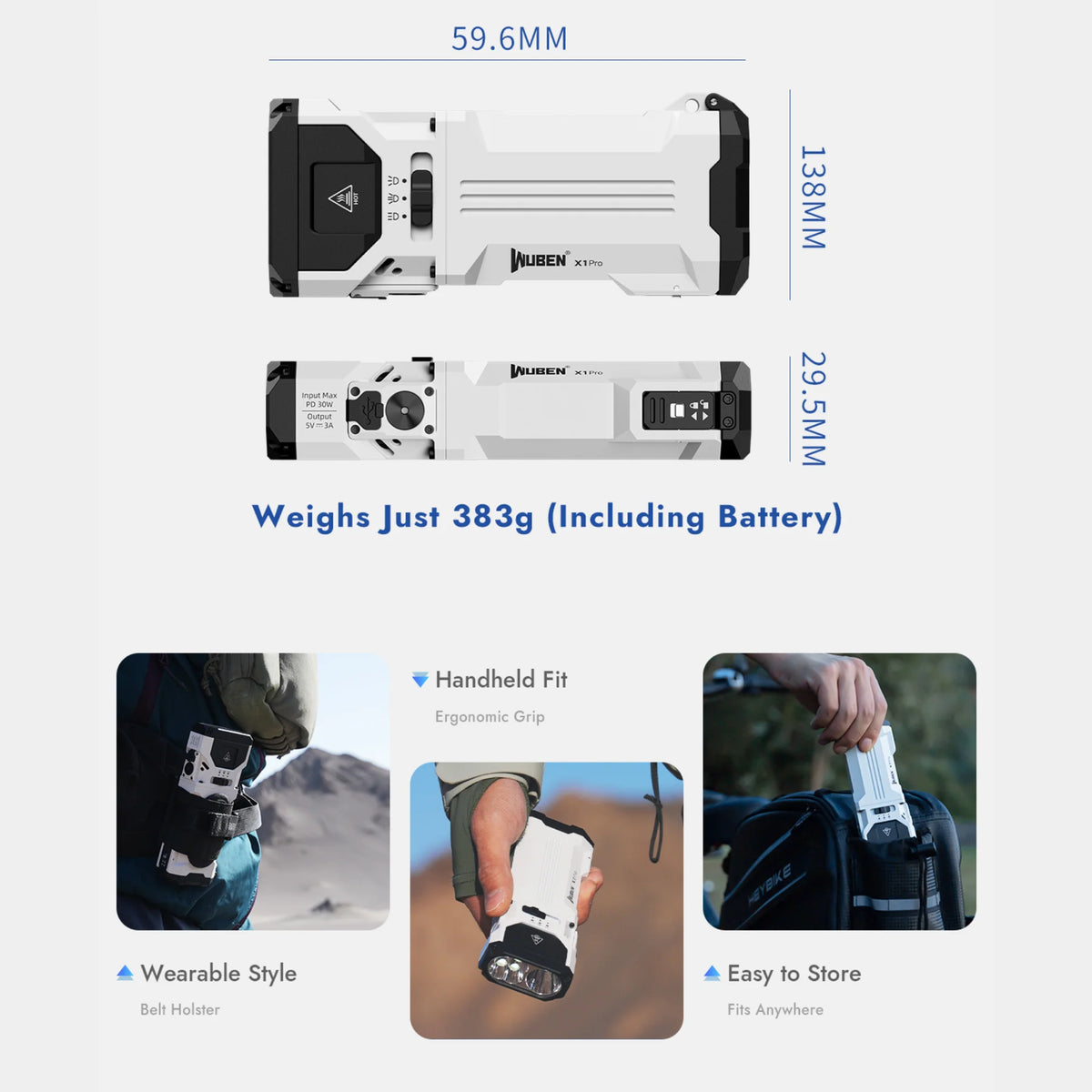 WUBEN X1 Pro 12300LM Flashlight