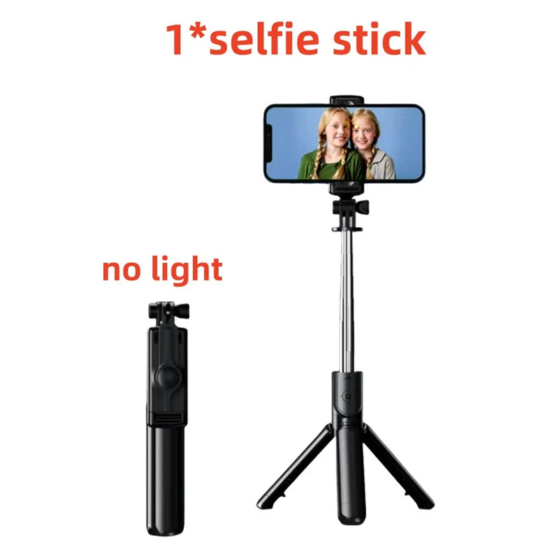 Bluetooth Selfie Stick Tripod With Light