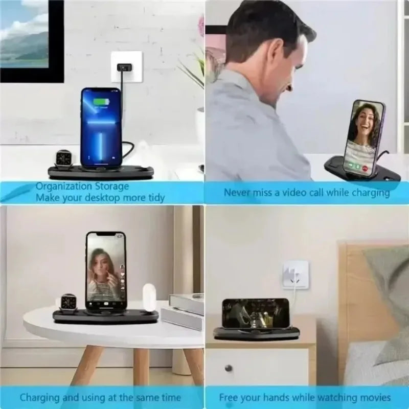 3-in-1 Desktop Wireless Charging Station
