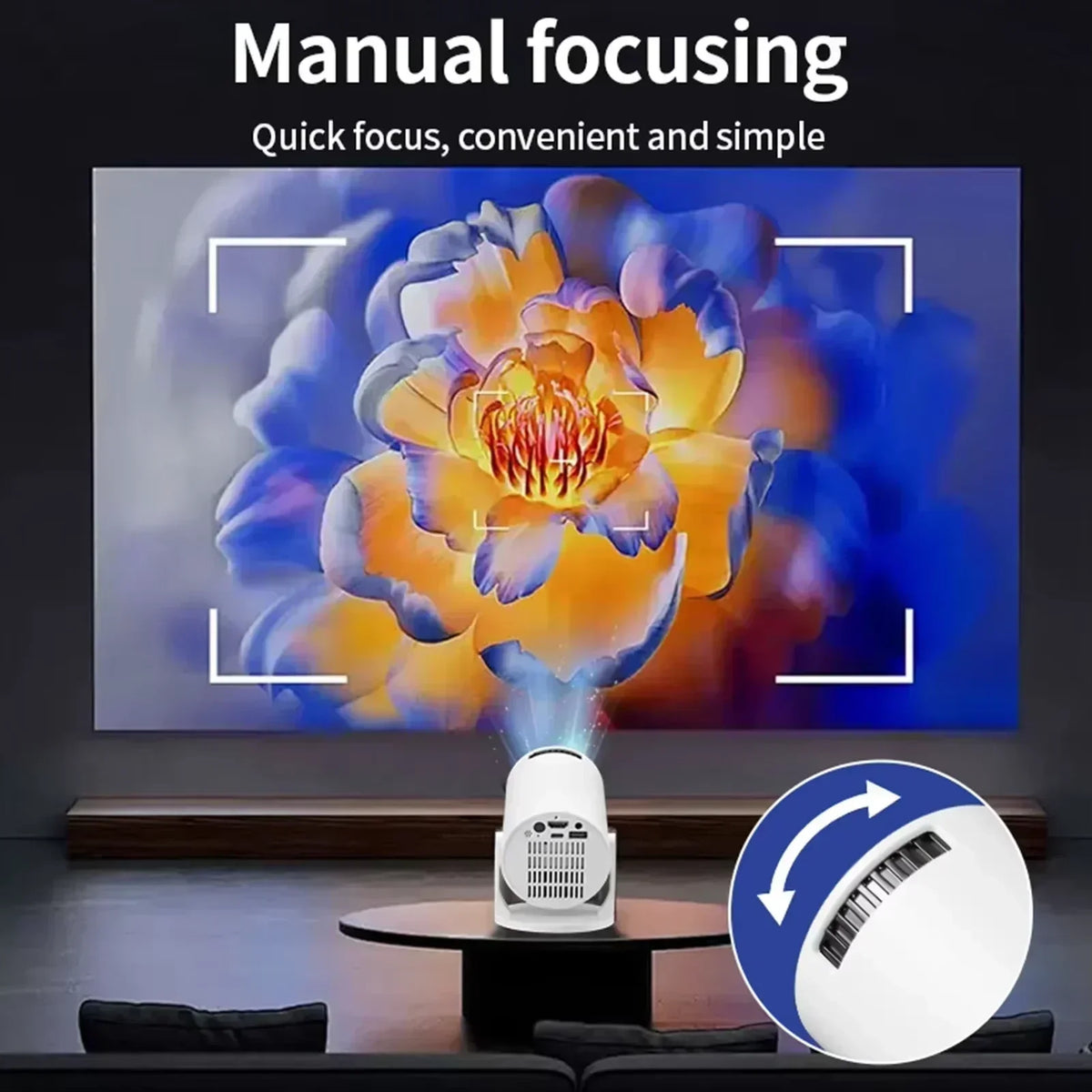 HY300 Smart Mini 4K Projector