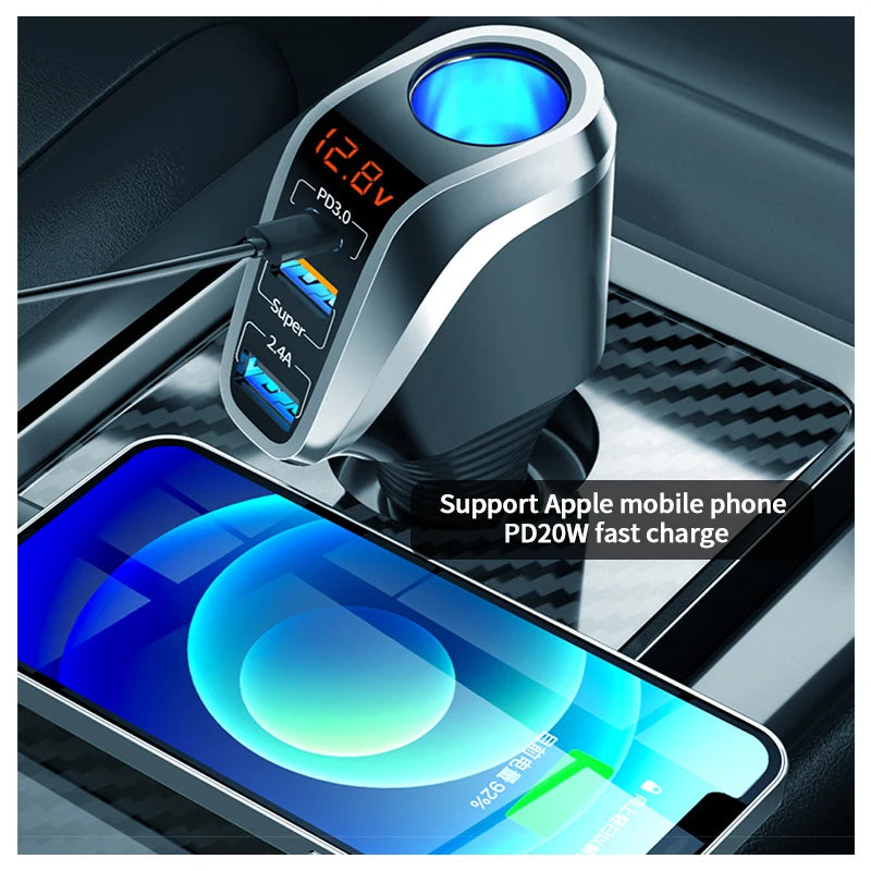 66W Fast Charging Car Charger