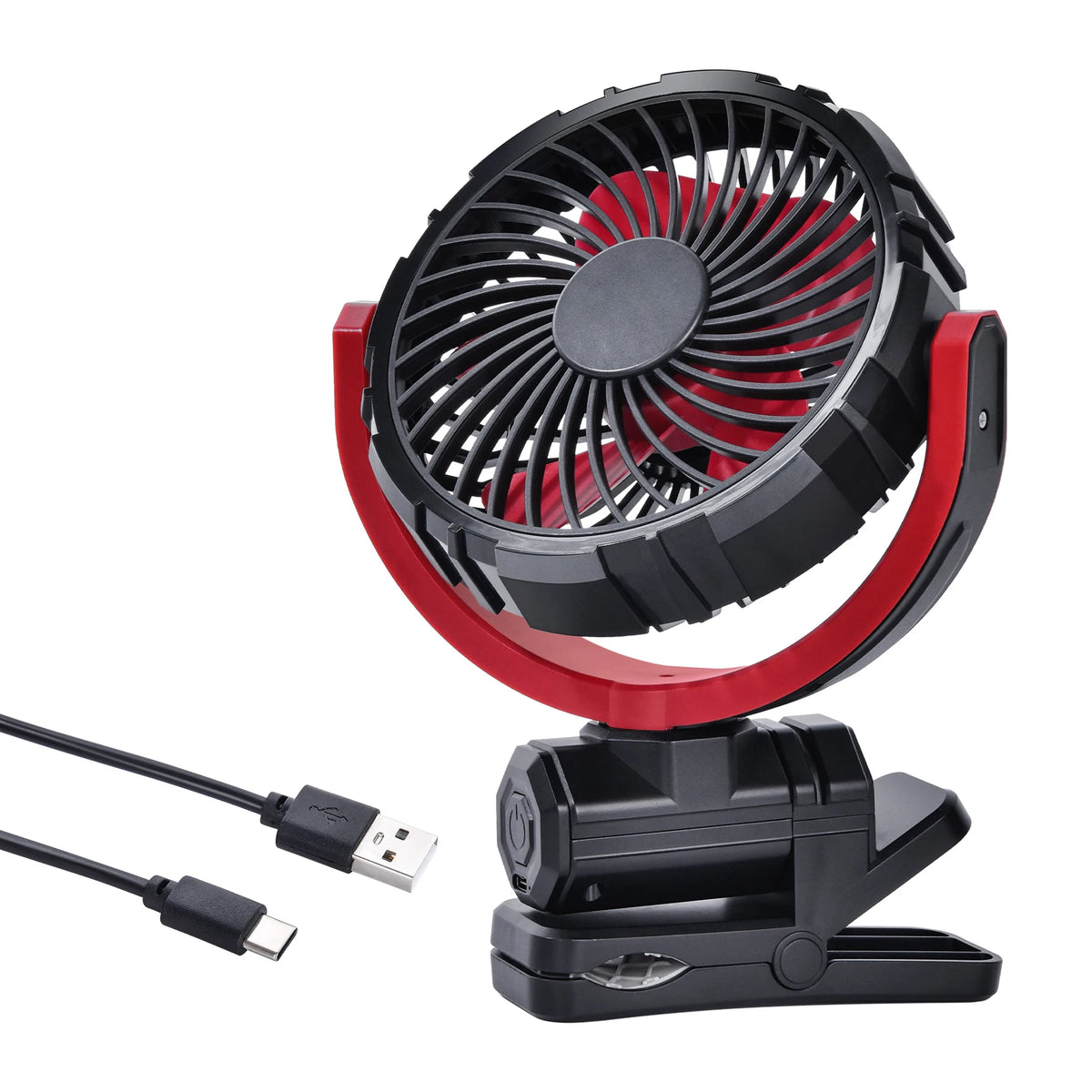 2000mAh Rechargeable Car Cooling Fan
