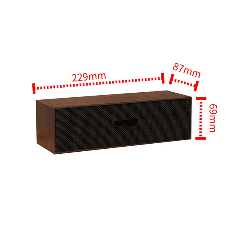 Wooden Mini Bluetooth Desktop Soundbar