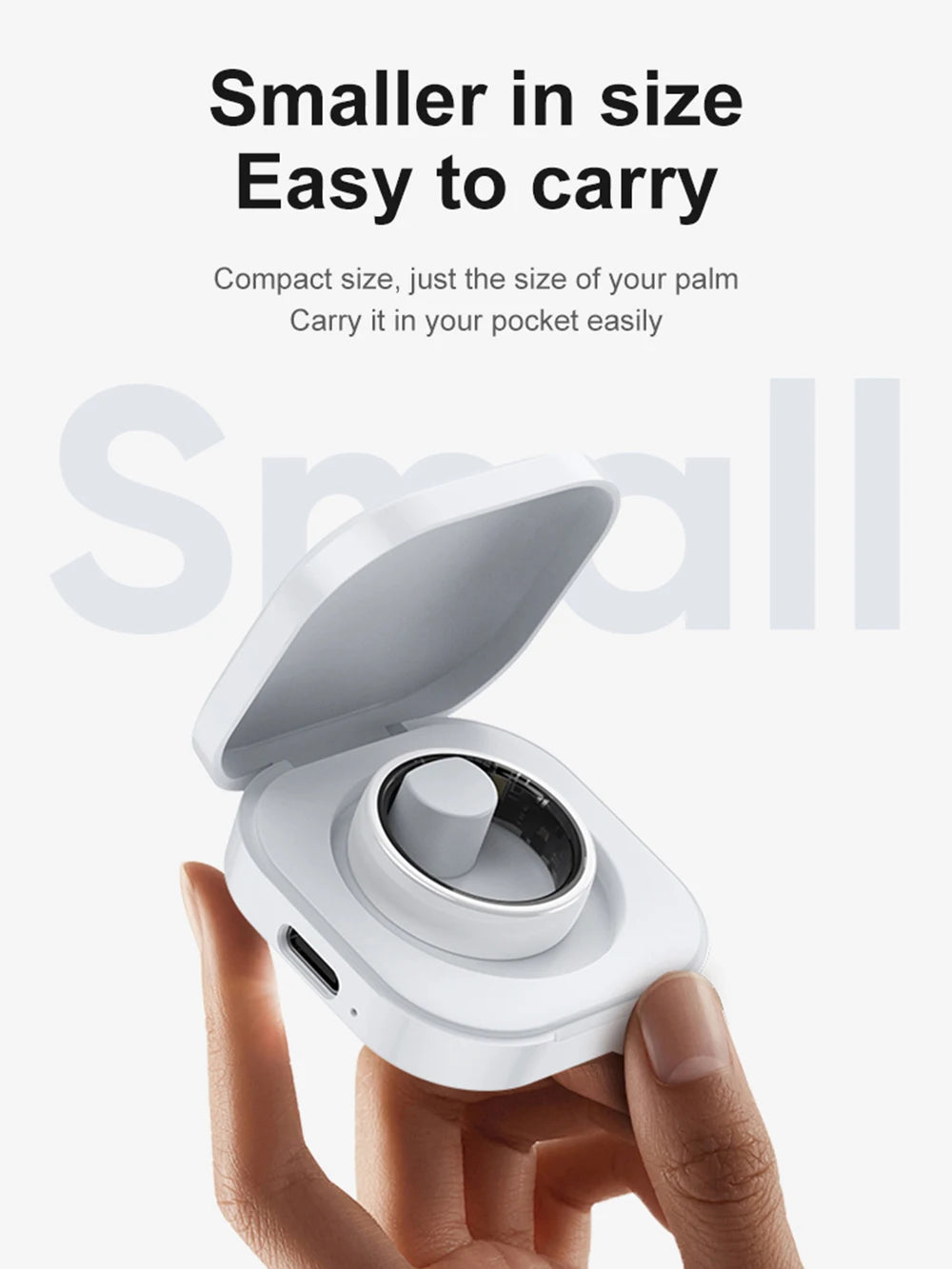 Ceramic Smart Ring Health Tracker