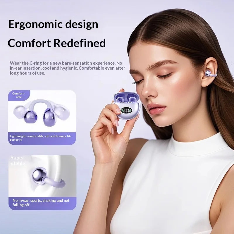 OWS Clip-On Wireless Bluetooth Earphones