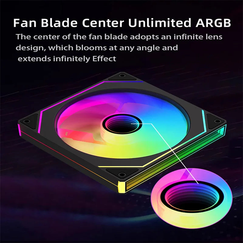 140mm ARGB Infinity Mirror PC Fan