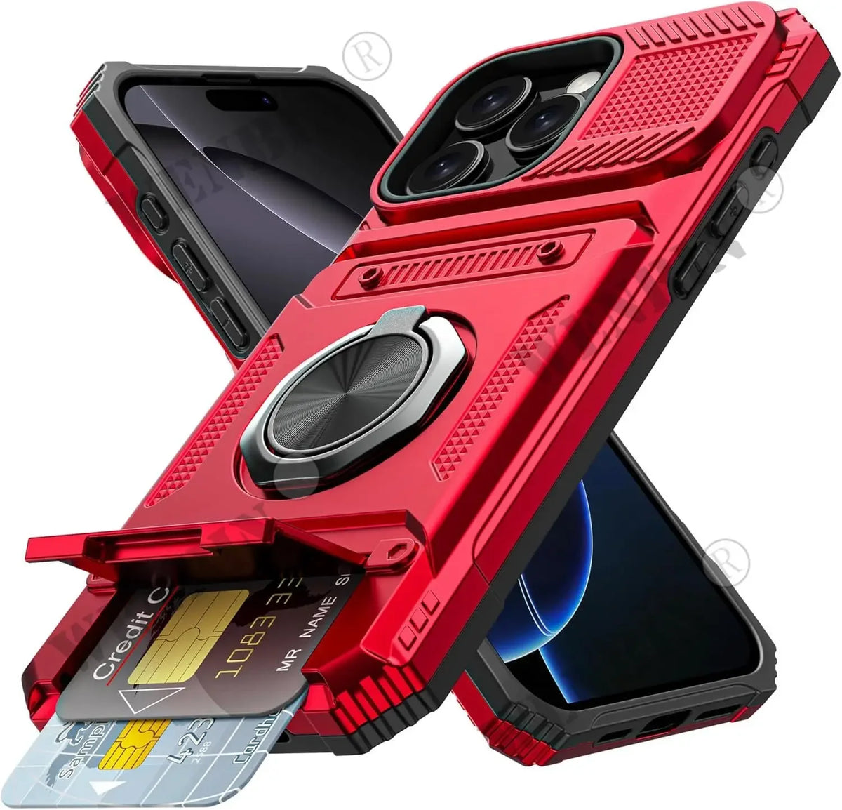 Magnetic iPhone Kickstand Wallet Case