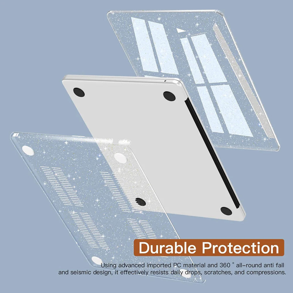 Glitter Clear MacBook Protective Case