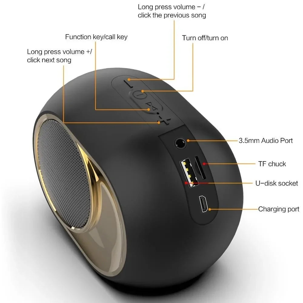 Portable TWS Waterproof Bluetooth Speaker