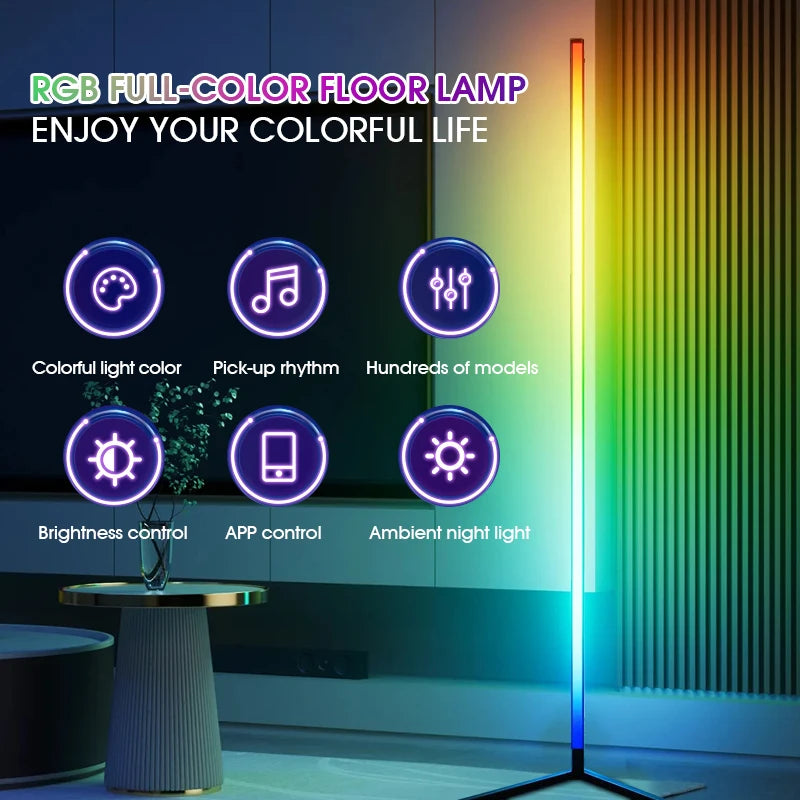 RGB Music Sync Corner Floor Lamp