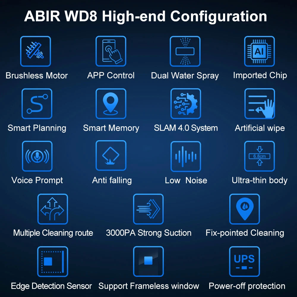 ABIR WD8 Smart Window Cleaning Robot