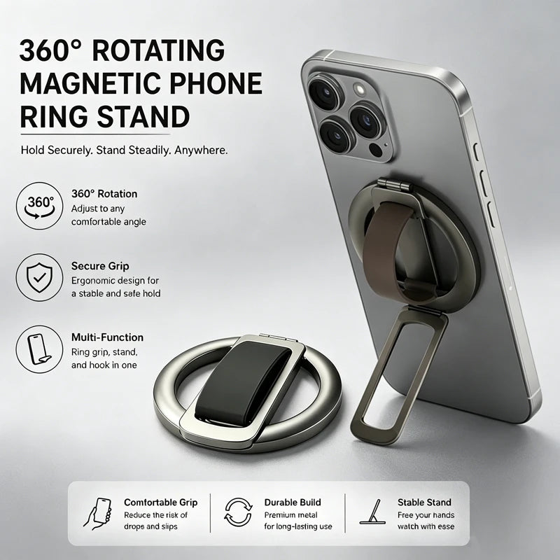360° Magnetic MagSafe Phone Grip
