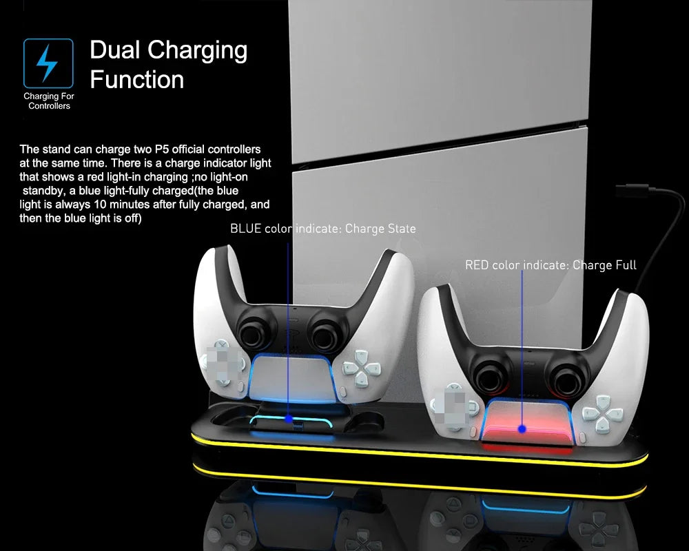 PS5 RGB Cooling Charging Station