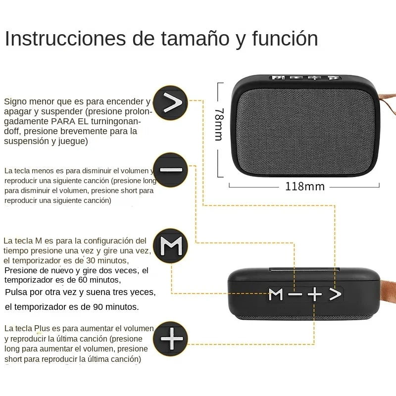 TWS Portable Bluetooth Bass Speaker
