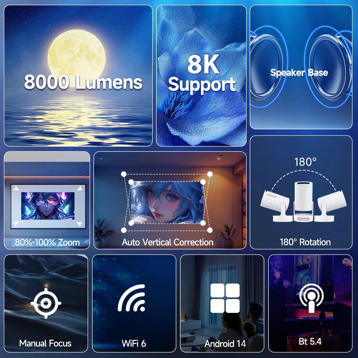 Magcubic HY300 Pro Smart Projector