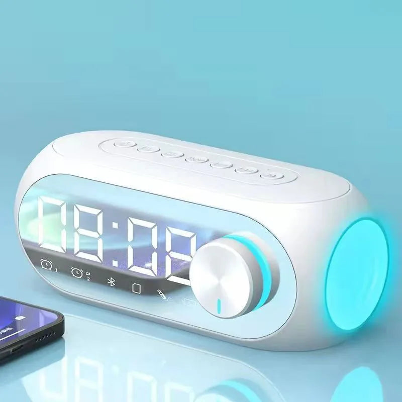 Portable Bluetooth Alarm Clock Speaker