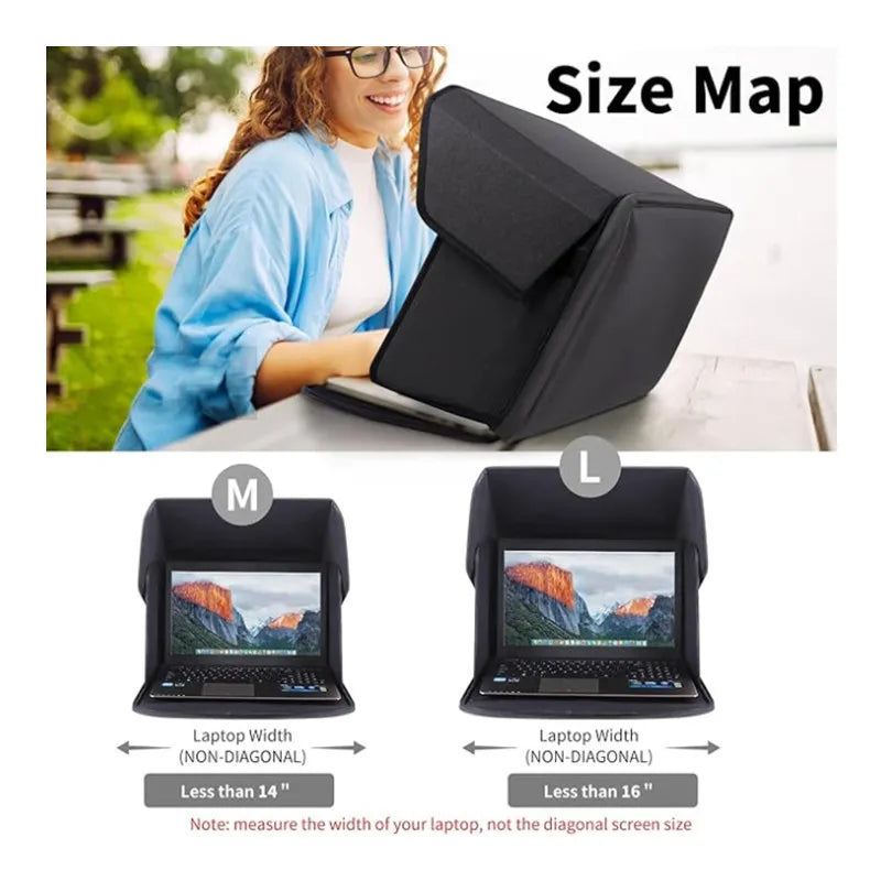 Foldable Laptop Anti-Glare Sun Hood