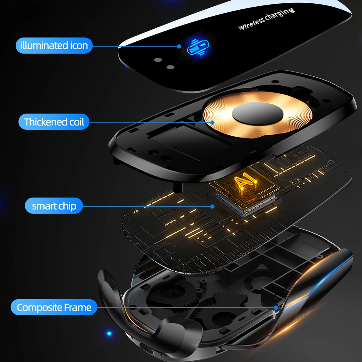 Wireless Car Phone Holder Charger