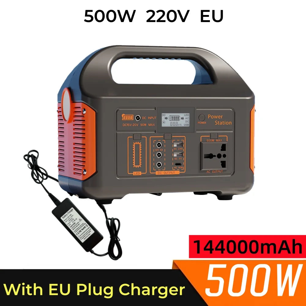 500W Portable Solar Power Station