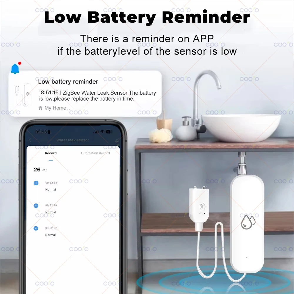 Tuya ZigBee Smart Water Leak Sensor