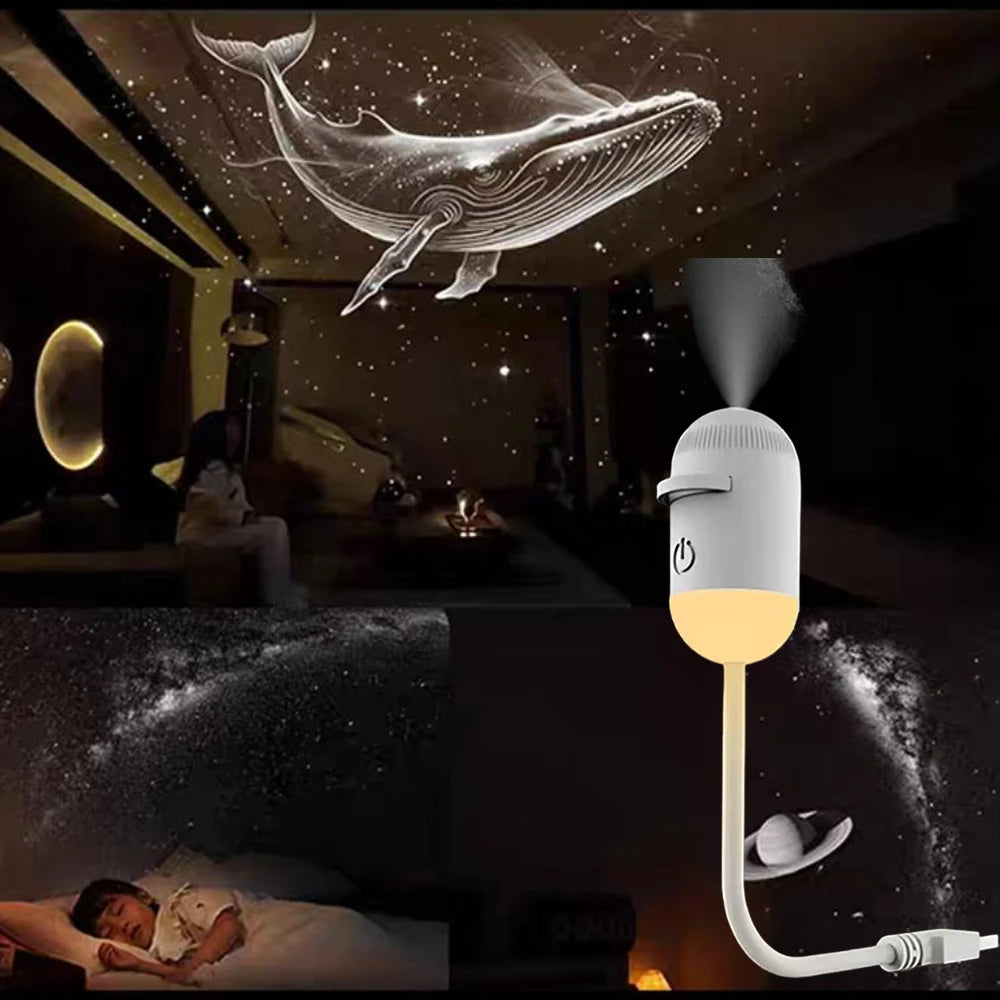 2-in-1 LED Galaxy Star Projector