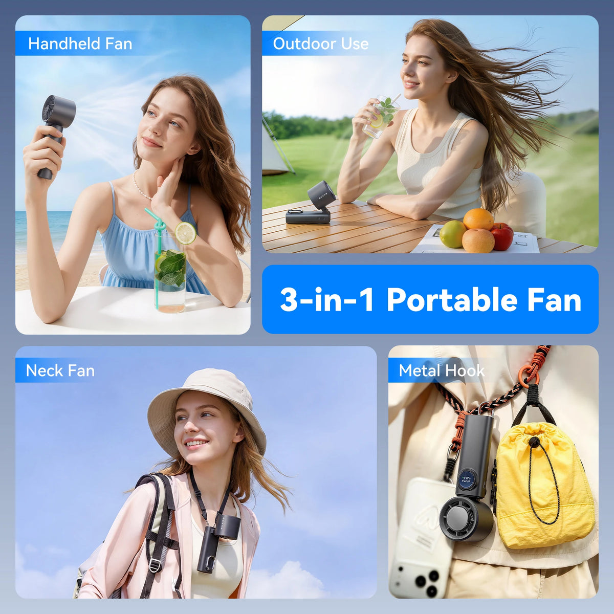 MUXNW 11000RPM Portable Handheld Fan