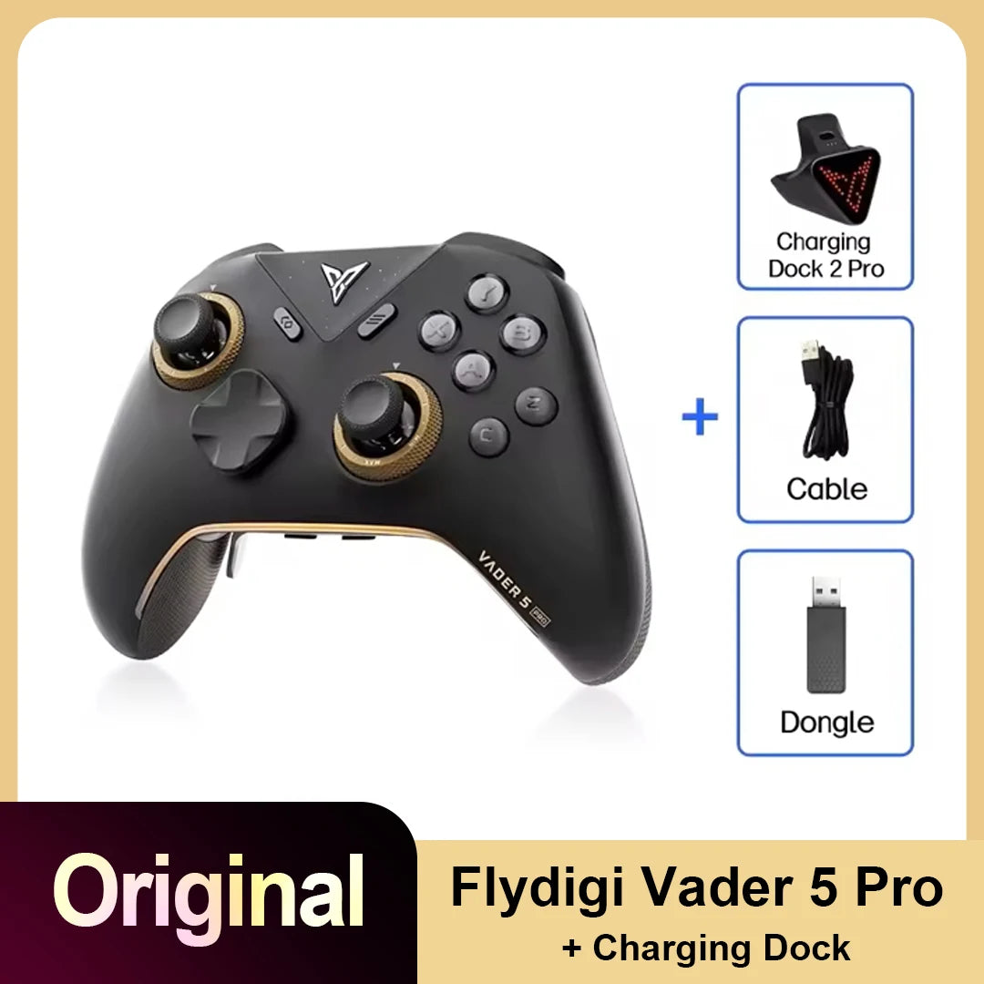 Original Flydigi Vader 5 Pro Gaming Controller Athletic Elite Handle Wireless Gamepad with Hall Rocker for Mobile NS TV PC