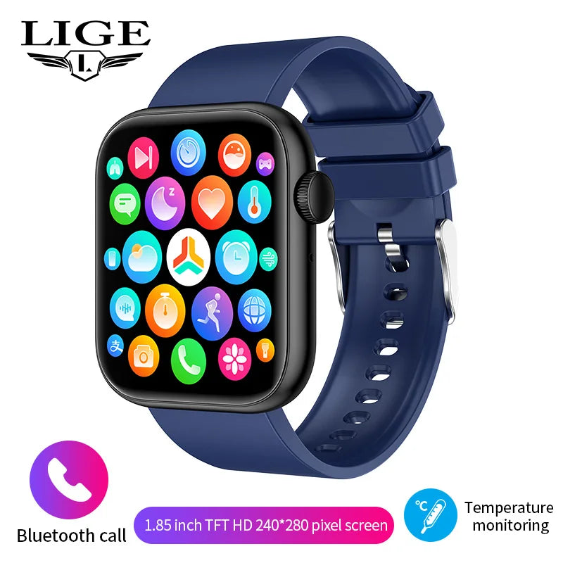 LIGE 1.85" Bluetooth Call Smartwatch