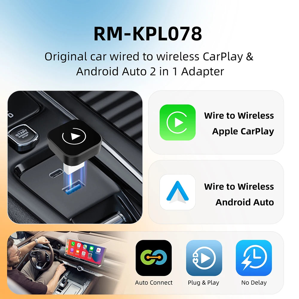 Wireless CarPlay Android Auto Adapter