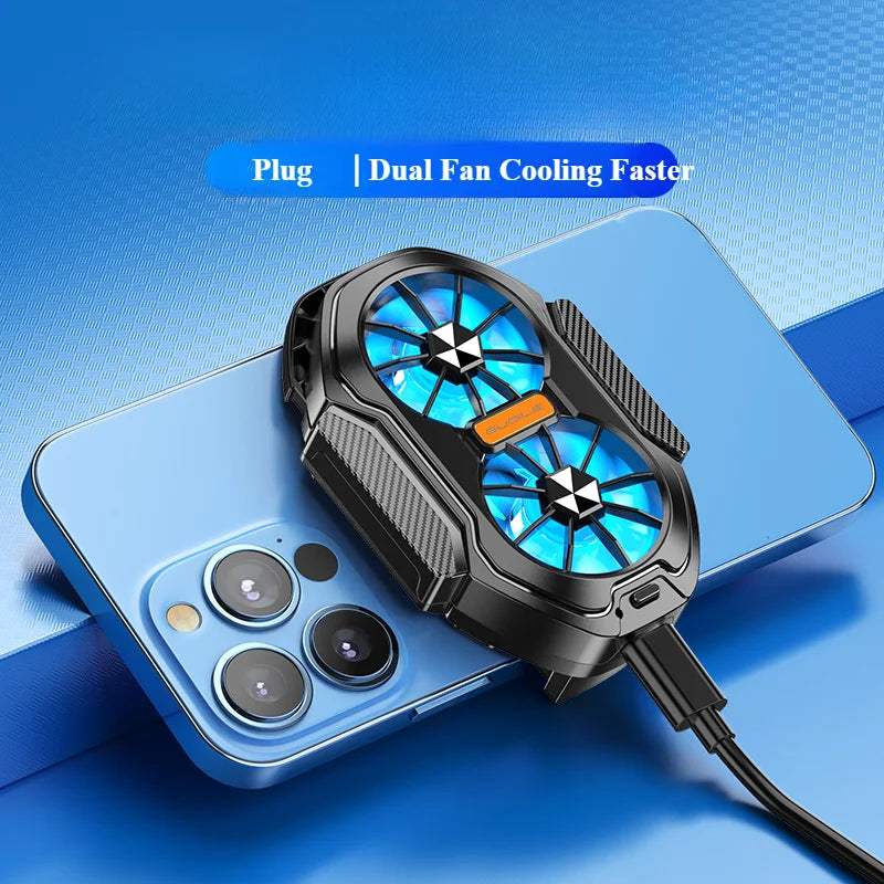 FS01 Dual Fan Phone Cooler