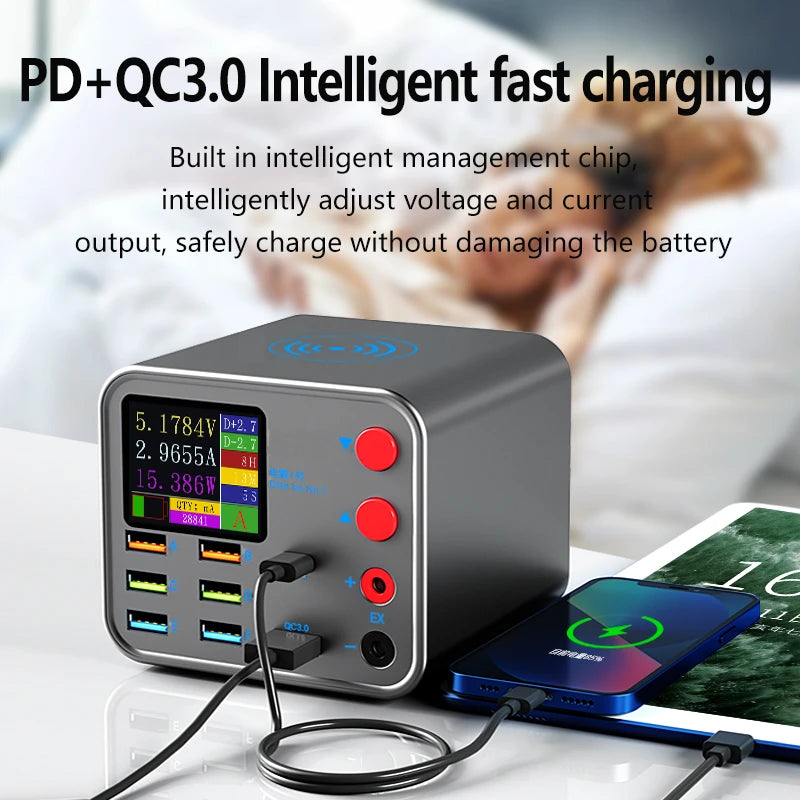 8-Port Smart Fast Charging Station
