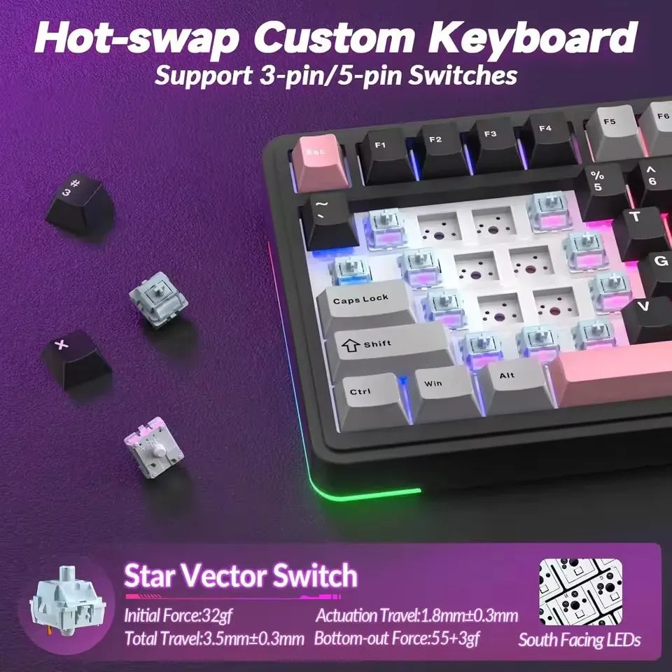 AULA S75 Pro Wireless Mechanical Keyboard