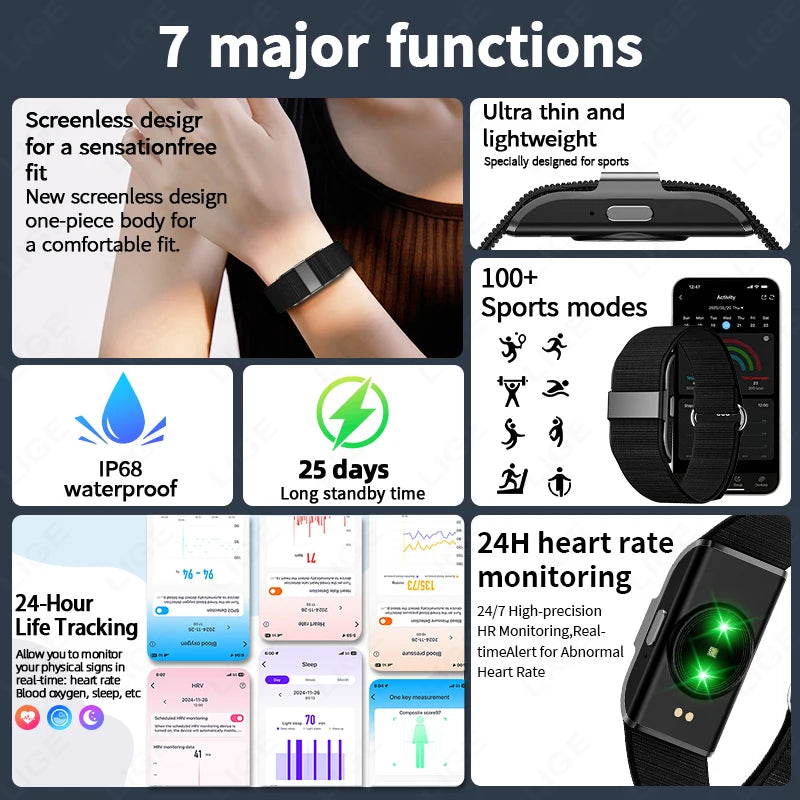 LIGE Smart Bracelet Fitness Tracker