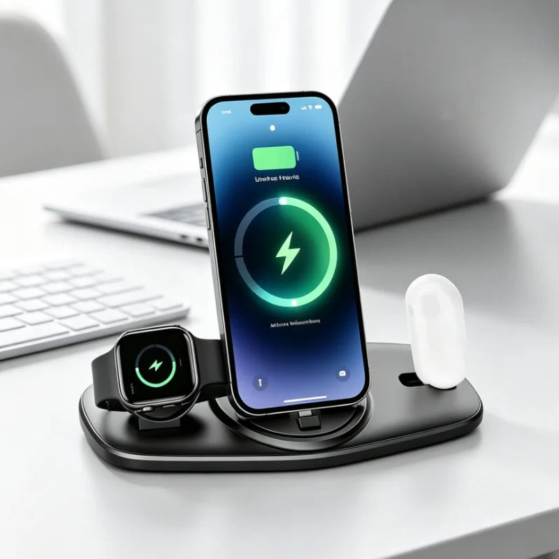 3-in-1 Desktop Wireless Charging Station
