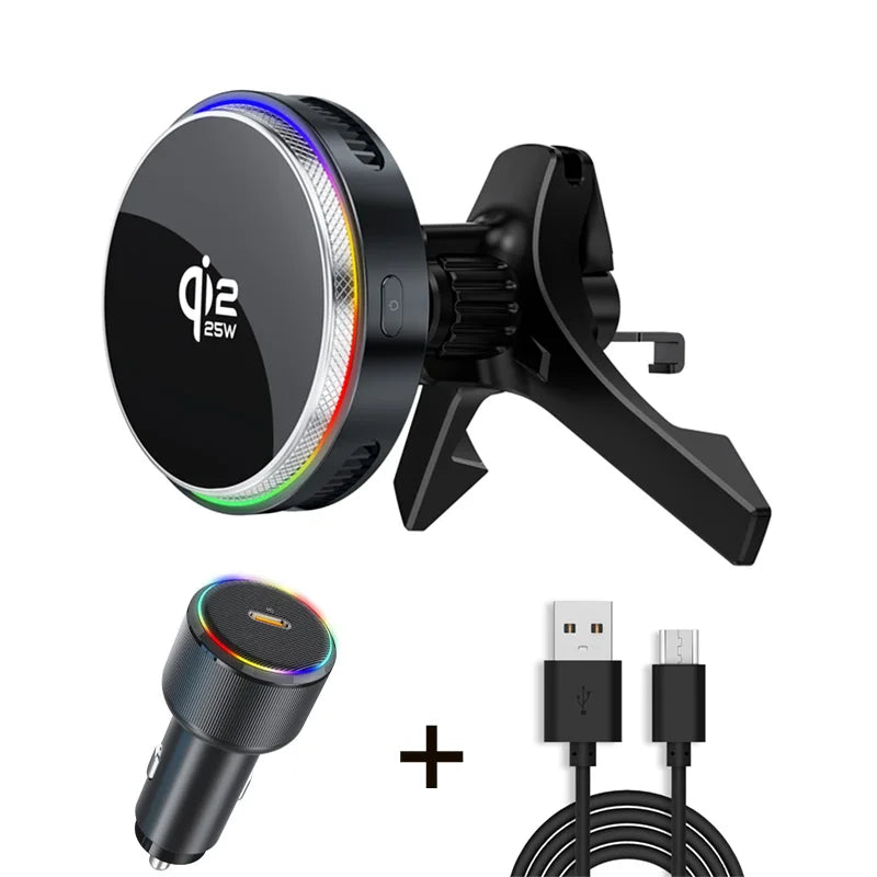 ACEFAST Qi2 25W Magnetic Car Charger