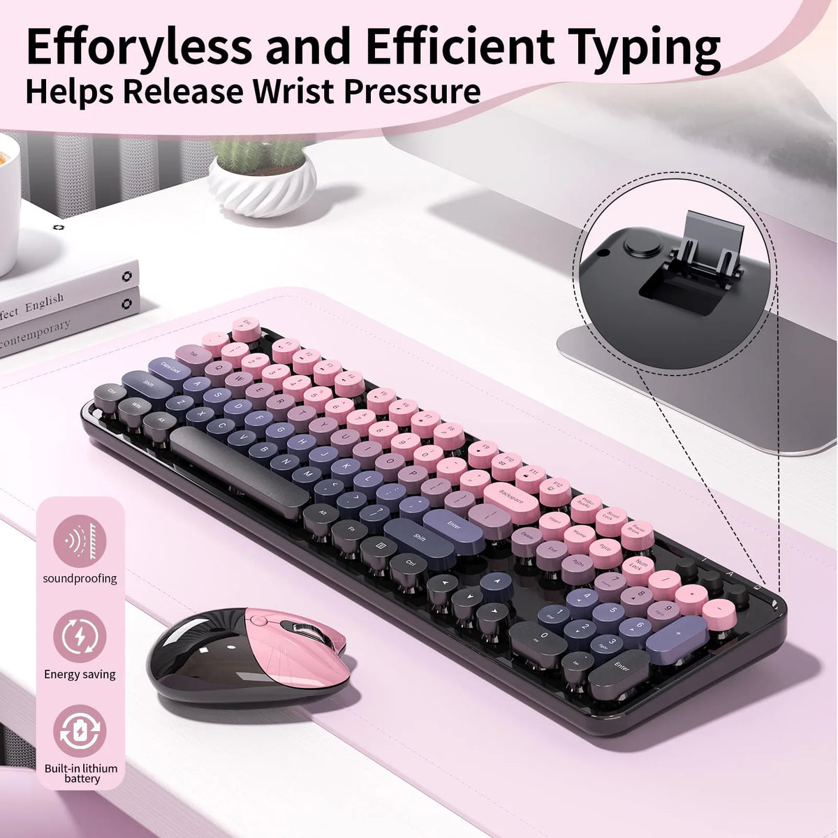 MOFII Sweet Wireless Keyboard Mouse Combo