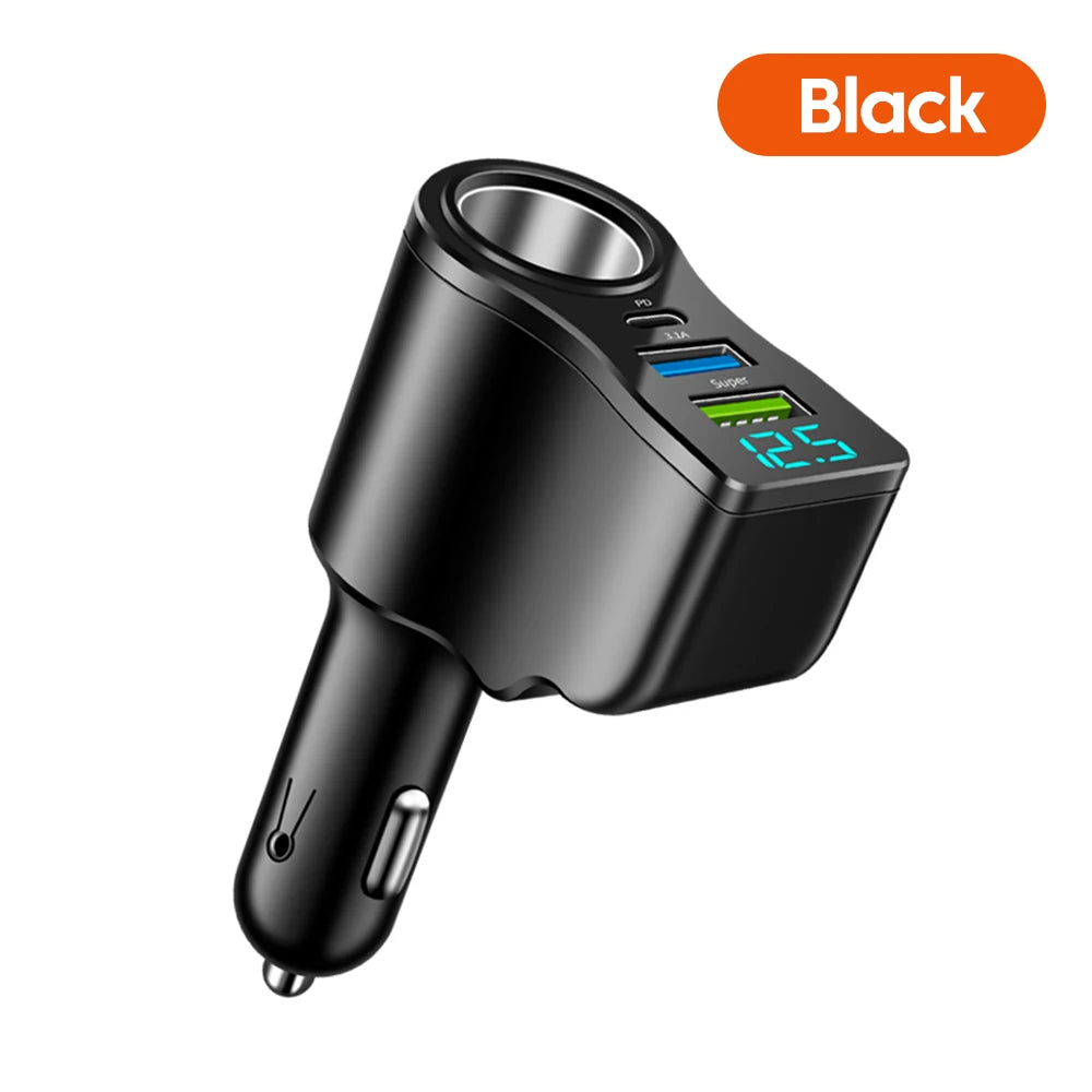 66W 4-in-1 Fast Car Charger
