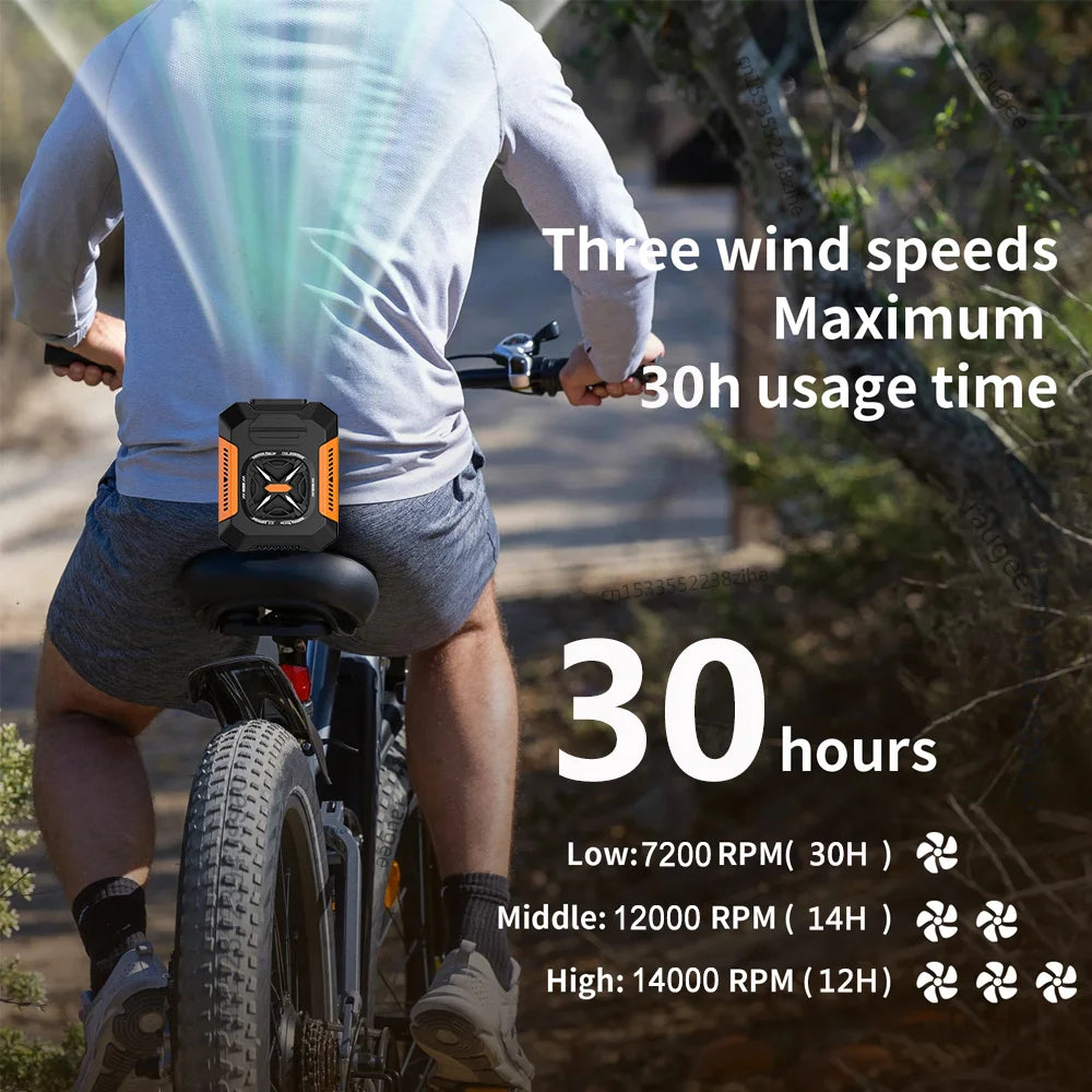 5000mAh Rechargeable Waist Clip Fan