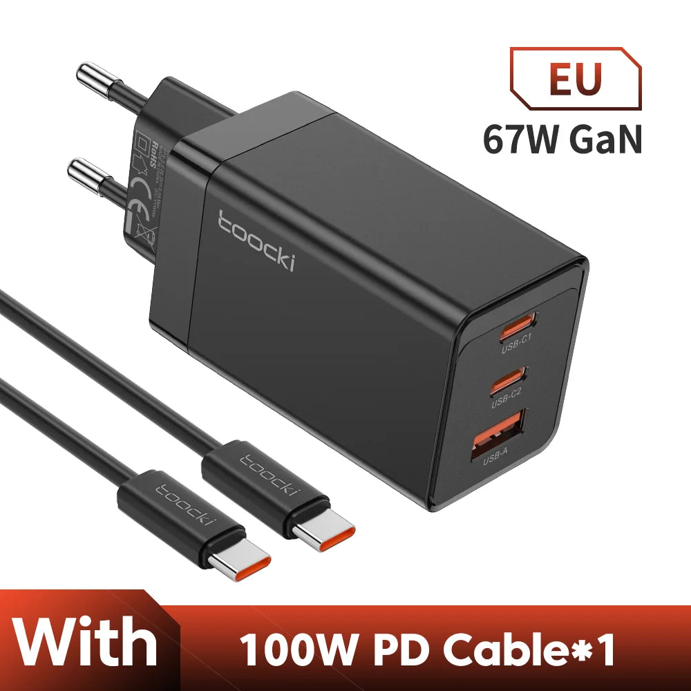 Toocki 67W GaN USB-C Charger