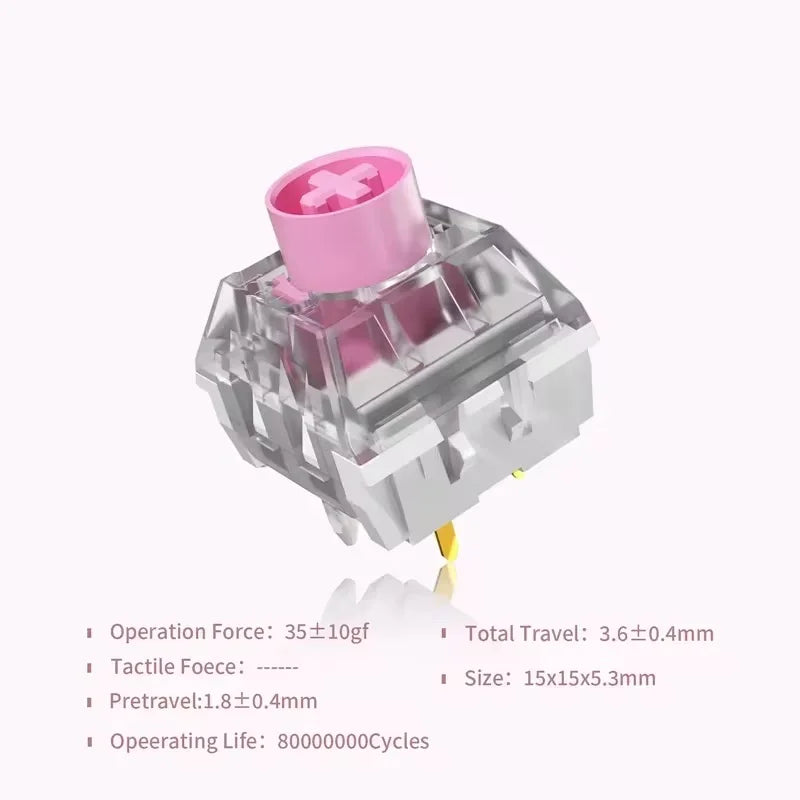 Kailh Box Silent Pink Keyboard Switches