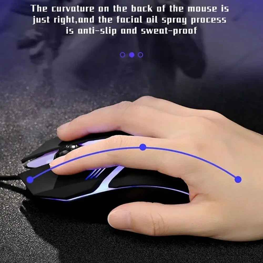 Ergonomic LED Wired Gaming Mouse