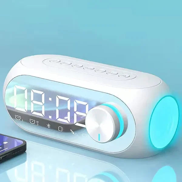 Portable Bluetooth Alarm Clock Speaker