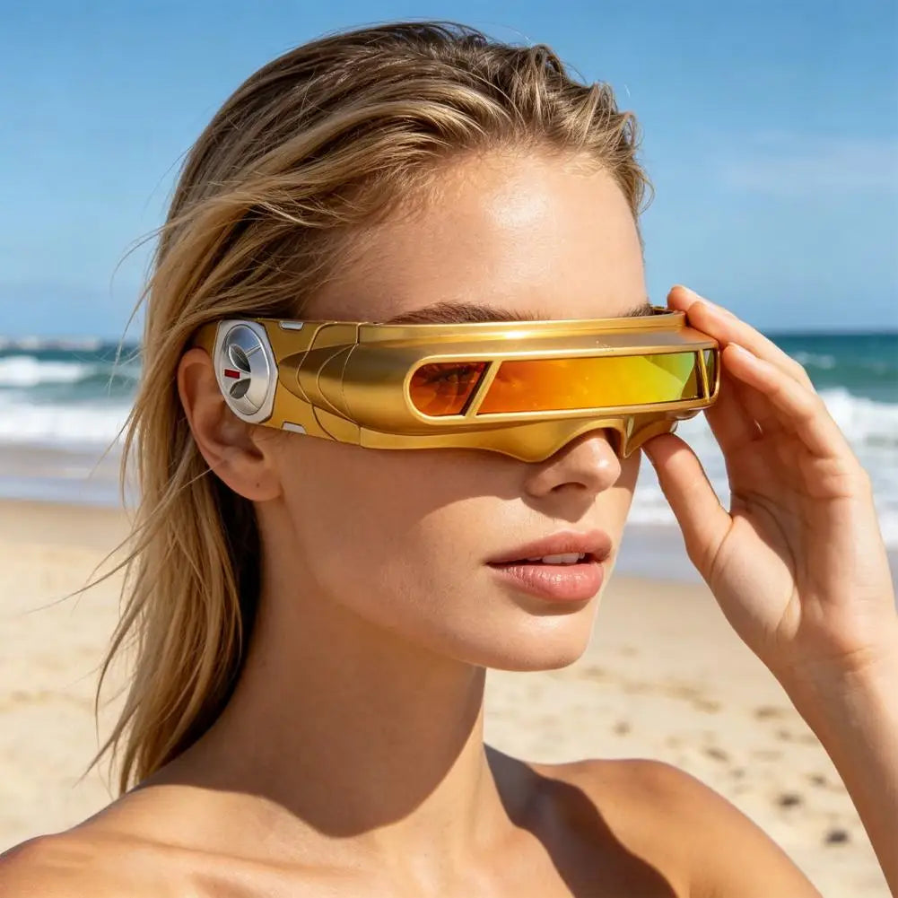 Cyberpunk UV400 Metal Frame Sunglasses